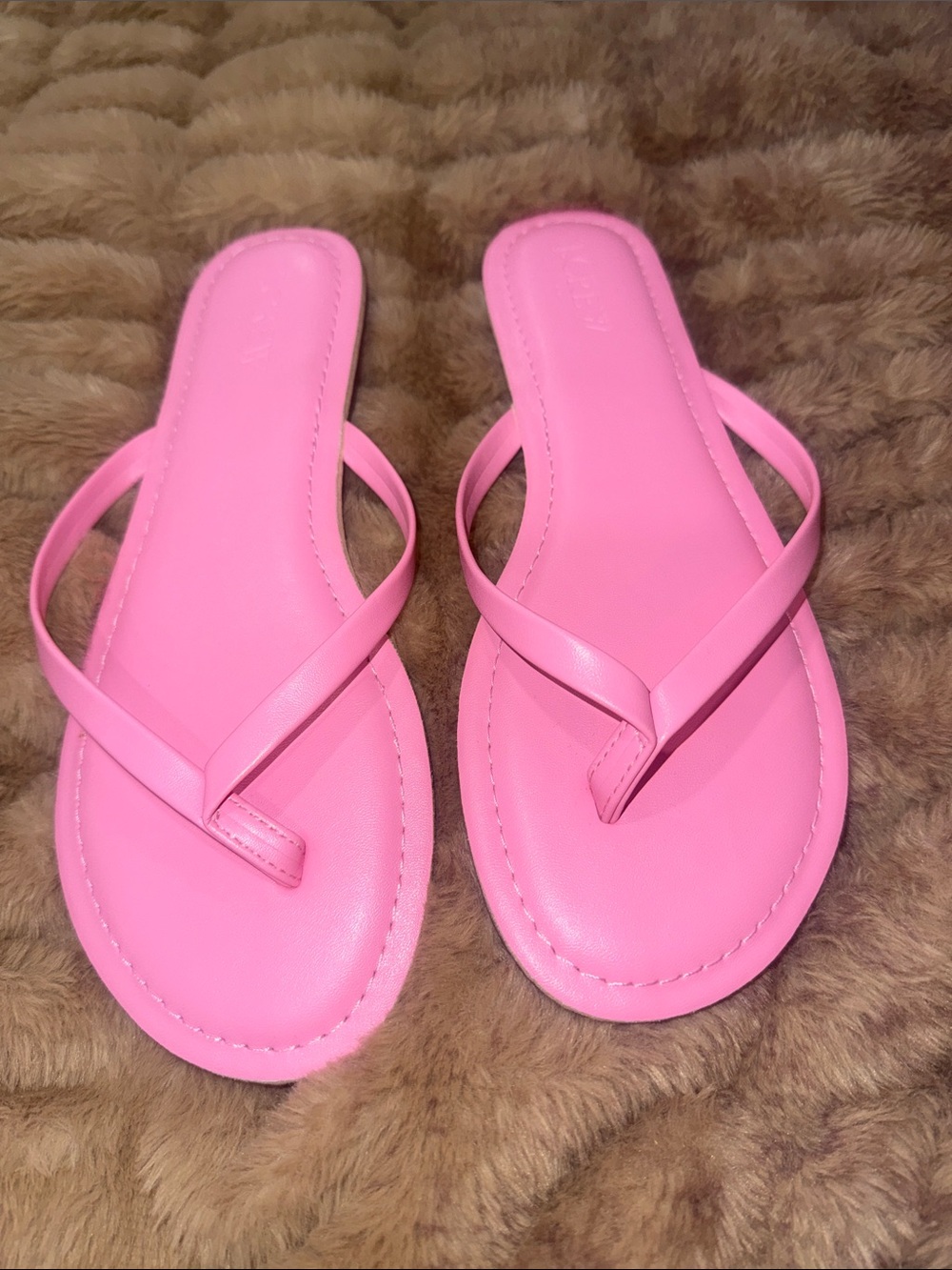 J. Crew Easy Summer pink ,Flip Flops Womens Size 7, Shoes , Thong Sandals